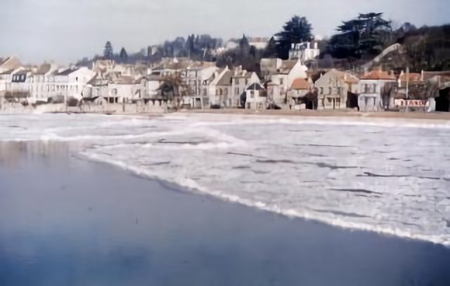 La Seine hiver 1956
