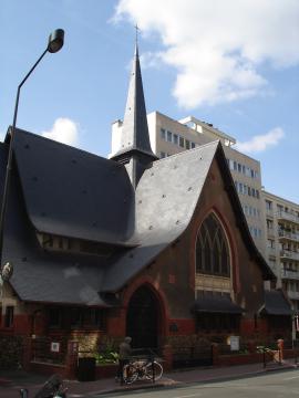 Protestant church named "La petite Etoile" (The Little Star), located rue Anatole-France at Levallois, suburb of Paris