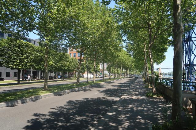 Quai Gallieni à Suresnes (Hauts-de-Seine).