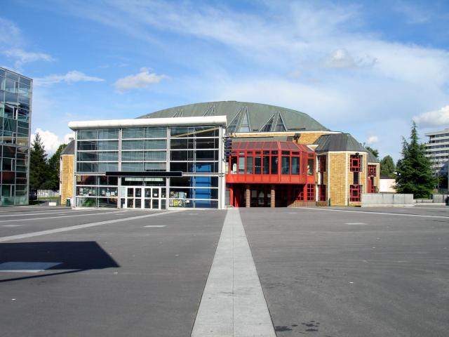 L'espace Saint-Exupéry à Franconville (Val-d'Oise), France Le centre culturel comprend la mediathèque, la salle polyvalente et la salle…
