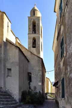 Santa-Lucia-di-Mercurio, Bozio (Haute-Corse) - L'église paroissiale Santa Lucia édifiée en 1842.