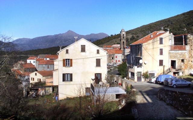 Erbajolo, Bozio (Corse) - Vue du village