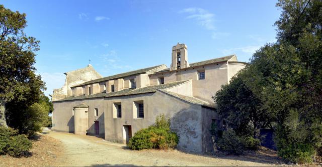 Morsiglia (Corsica) - Vue frontale du couvent de l'Annonciation
