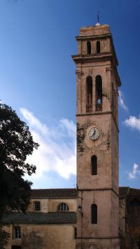 Pino (Corsica) - Campanile de l'église Sante Maria Assunta