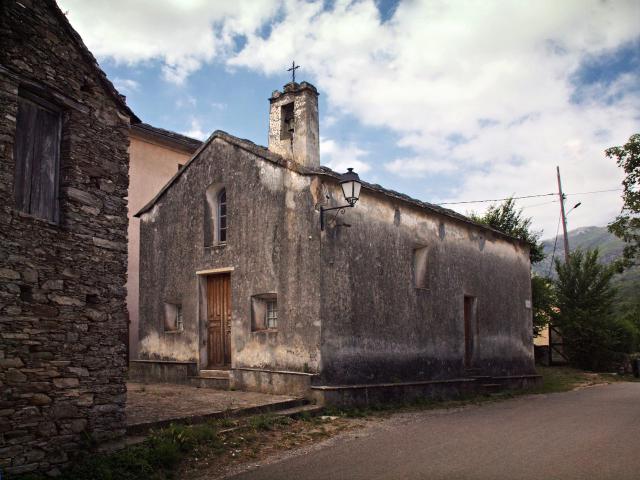 Luri (Corse) - Chapelle San Roccu au quartier du même nom
