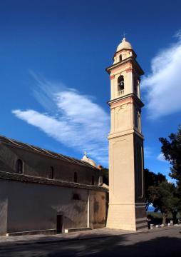 Sisco, Cap Corse (Corse) - Clocher de l'église Saint-Martin à Poggio