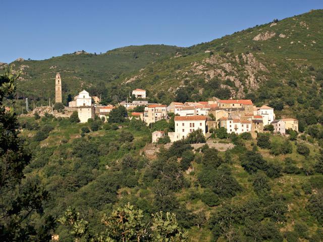Piève (Corsica) - Vue du village