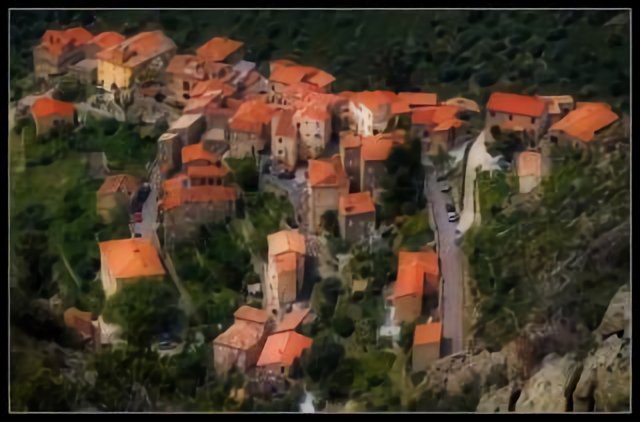 Lama, village corse