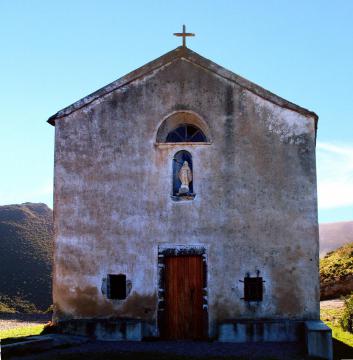 Palasca, Balagne (Haute-Corse) - Chapelle de l'Annonciation (Annunziata), façade avant