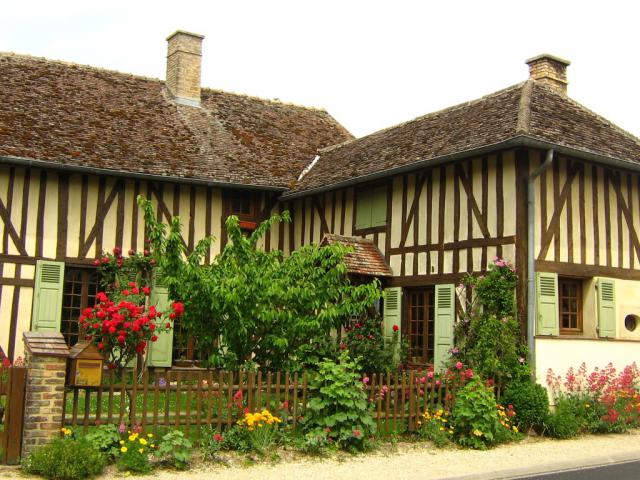 maisons à pans de bois de Géraudot
