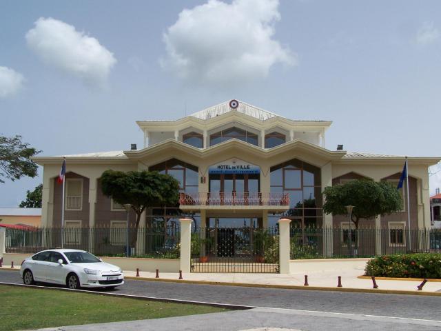 View of the cityhall of Baie-Mahault, Guadeloupe