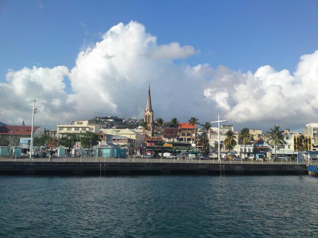 vue sur Fort de France, en revenant des Trois-Ilets, Martinique, avril 2009