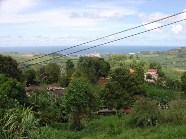 Sainte-Marie vue des hauteurs de Pérou