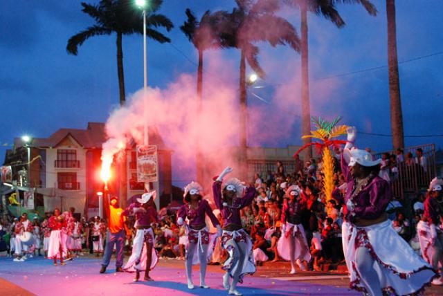 Durant le carnaval de Cayenne