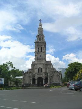 Église Sainte-Anne, dans la commune de Saint-Benoît, île de la Réunion (Océan Indien, République française).