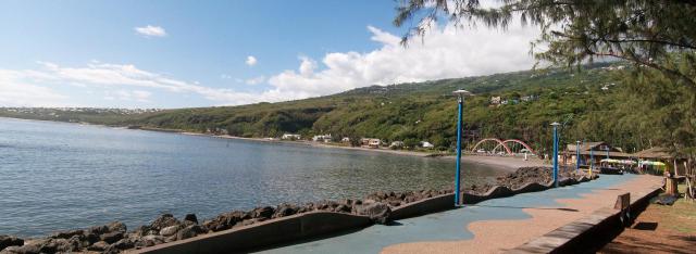 panorama sur le front de mer de Saint-Leu