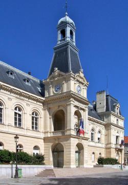 View of the city hall of the 14th arrondissement of Paris