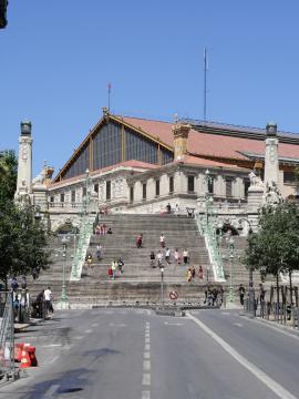 "Le Grand Escalier" at the station of Saint-Charles(Marseille, France)