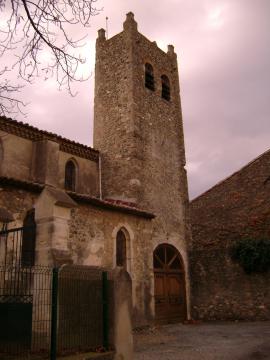 Eglise Saint Sébastien de Mirepeisset, Aude, France