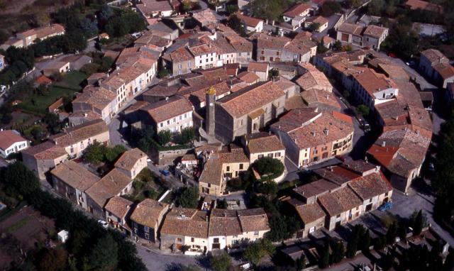Vue aérienne d'Alairac(11290)