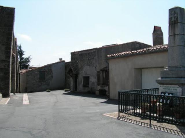 Montclar, near the church with 1st world war monument for died children