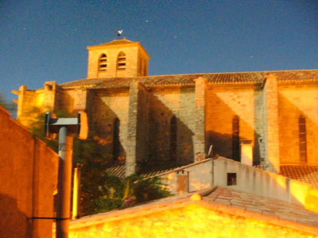 Lagrasse Church at midnight