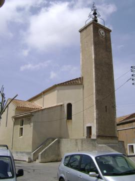 Eglise (12e siècle) de Saint-André-de-Roquelongue, Aude, France