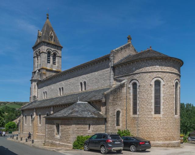 Church of Coussergues, Aveyron, France