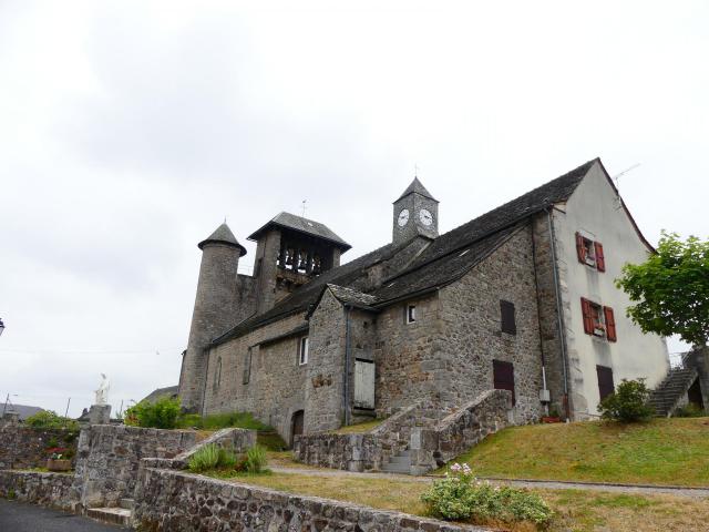 L'église de Florentin, Florentin-la-Capelle, Aveyron, France.