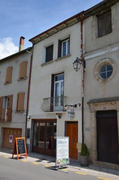 Restaurant l'Atelier at Saint-Jean-de-Bruel France. For an interior photo see the shot at the leftside.