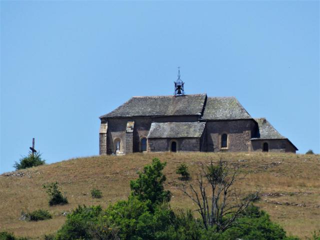 La chapelle Notre-Dame du Calvaire, Gabriac, Aveyron, France.