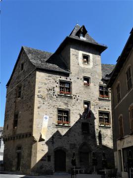 La mairie d'Estaing, Aveyron, France.