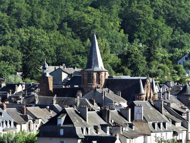 L'ancienne église d'Espalion, Aveyron, France.