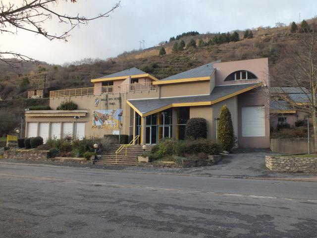 Leisure facilities at Le Truel, Aveyron, France. Unfortunately in December.