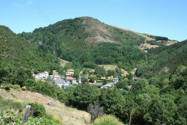 Mélagues (Aveyron) - Vue générale.