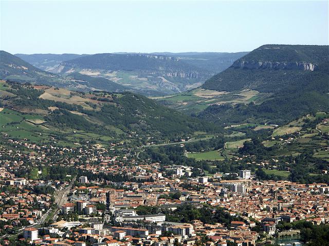 Millau (Aveyron) , vue générale