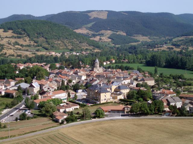 Vue générale de Nant (Aveyron)