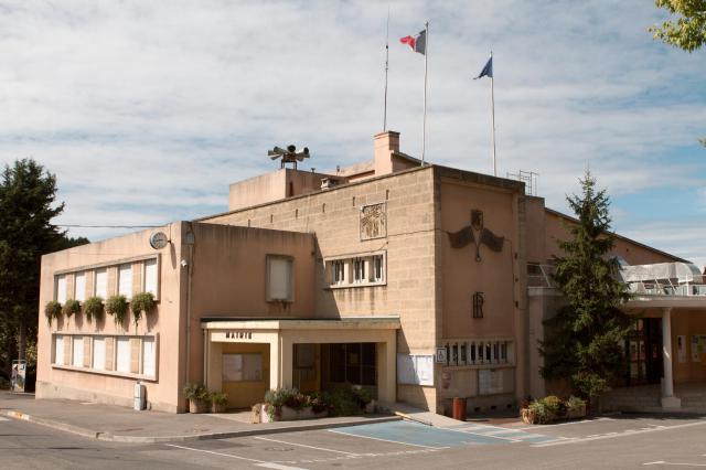 La mairie de Meyrargues, Bouches-du-Rhône (France)