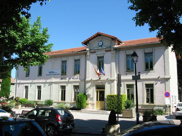 L'Hôtel de ville de Fuveau, commune des Bouches-du-Rhône.