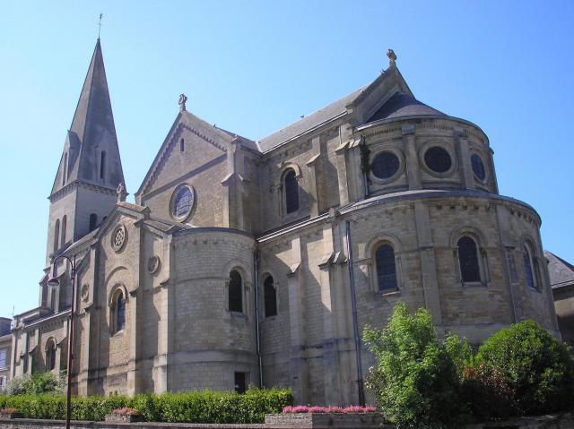 Troarn (Normandie, France). L'église Sainte-Croix.