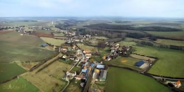 Condé sur Ifs vue du ciel
