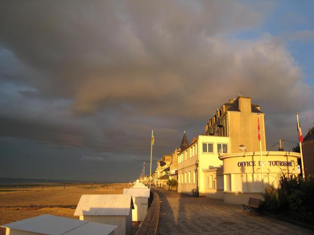 Front de mer de Saint-Aubin sur Mer, Calvados, France