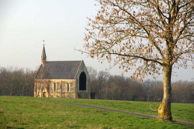 La chapelle Saint-Clair, Banneville s/Ajon, Calvados.