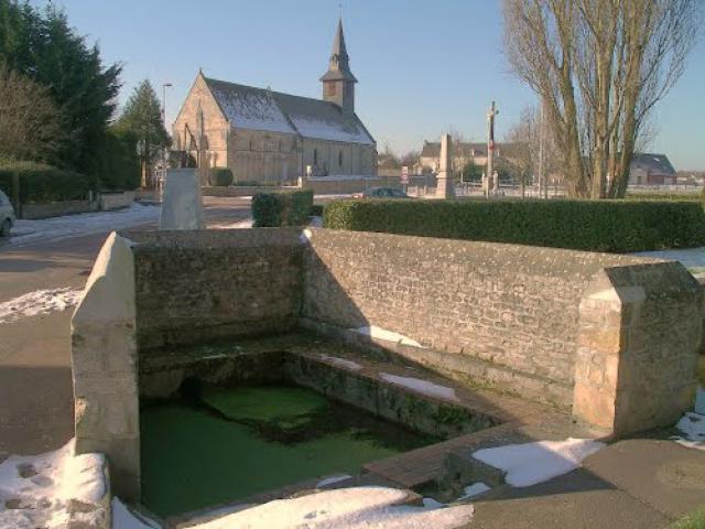 Lavoir et église de Maltot