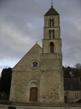 façade nord-ouest et clocher de l'église Notre-Dame