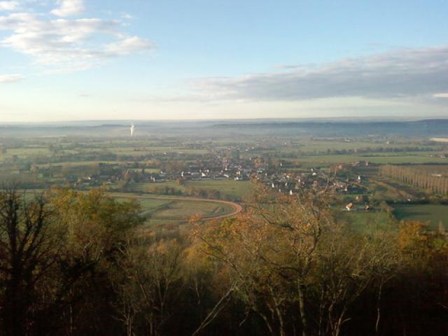 Vue de Crèvecoeur-en-Auge
