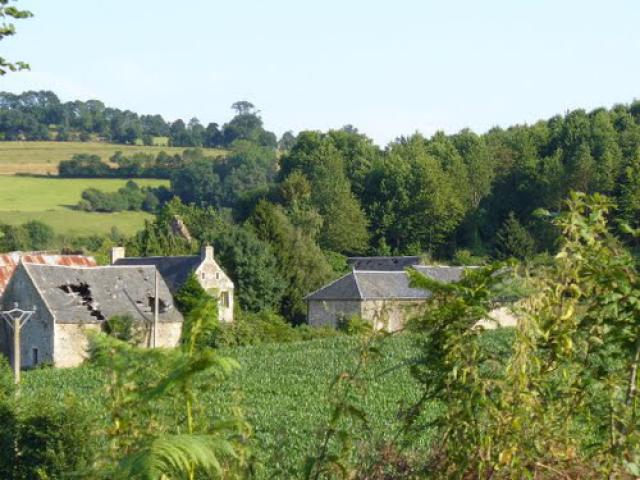 Old houses at le mesnil-grain