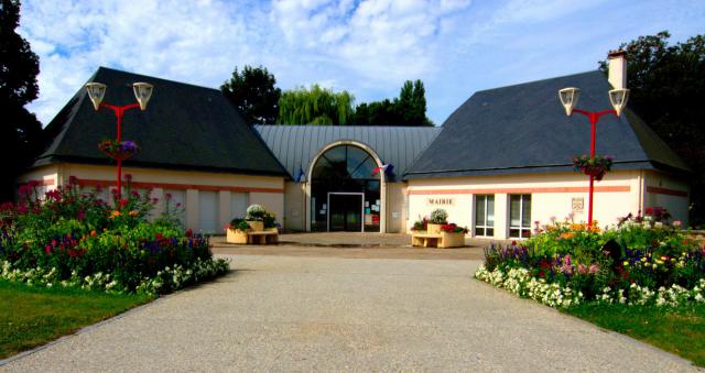 Town hall from May sur Orne, a village in Calvados, in France.