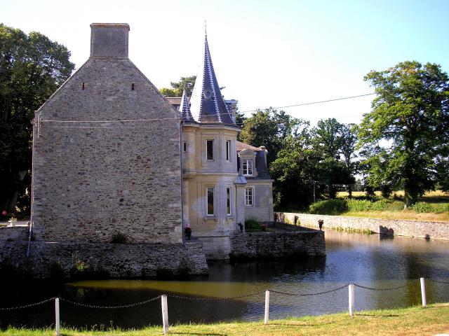 Livry (Normandie, France). Château de Parfouru-l'Éclin.