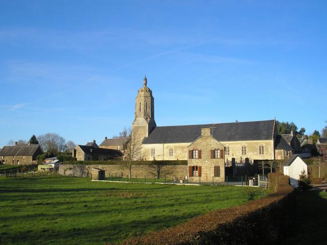 Sallen (Normandie, France). L'église Saint-Matthieu.